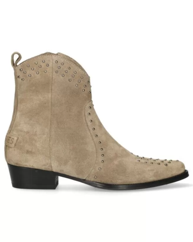 Shabbies Amsterdam Enkellaarzen | Cowboy laarzen>Ankle Boot Wen Light Bruin