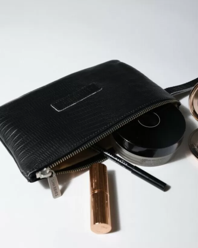 Shabbies Amsterdam Etuis | No Waste Leather>Clutch No Waste Leather Zwart