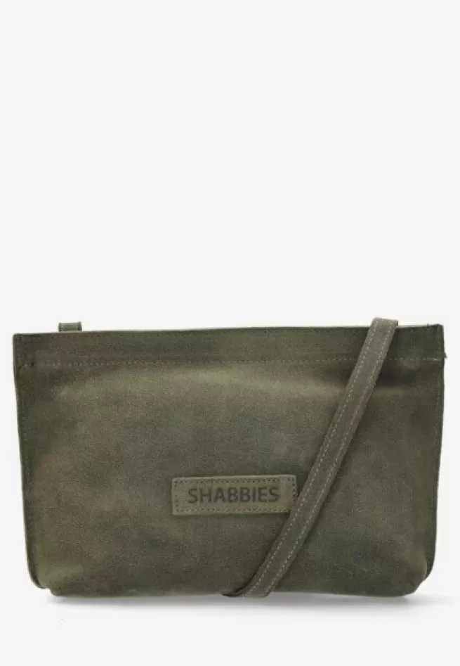 Shabbies Amsterdam No Waste Leather | Avondtassen>Crossbody Tas Olijfgroen