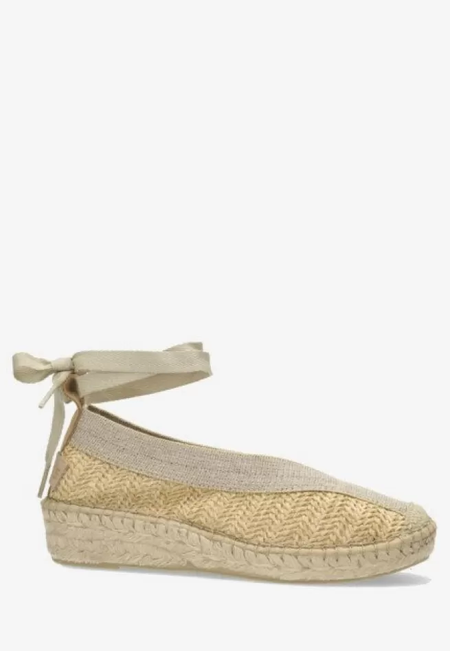 Shabbies Amsterdam Espadrilles>Espadrille Palma Kimono Raffia Zand