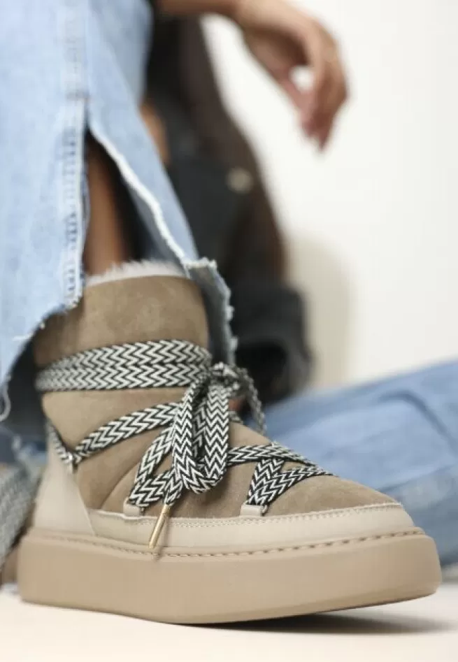 Shabbies Amsterdam Veterschoenen>Laars Hind Taupe