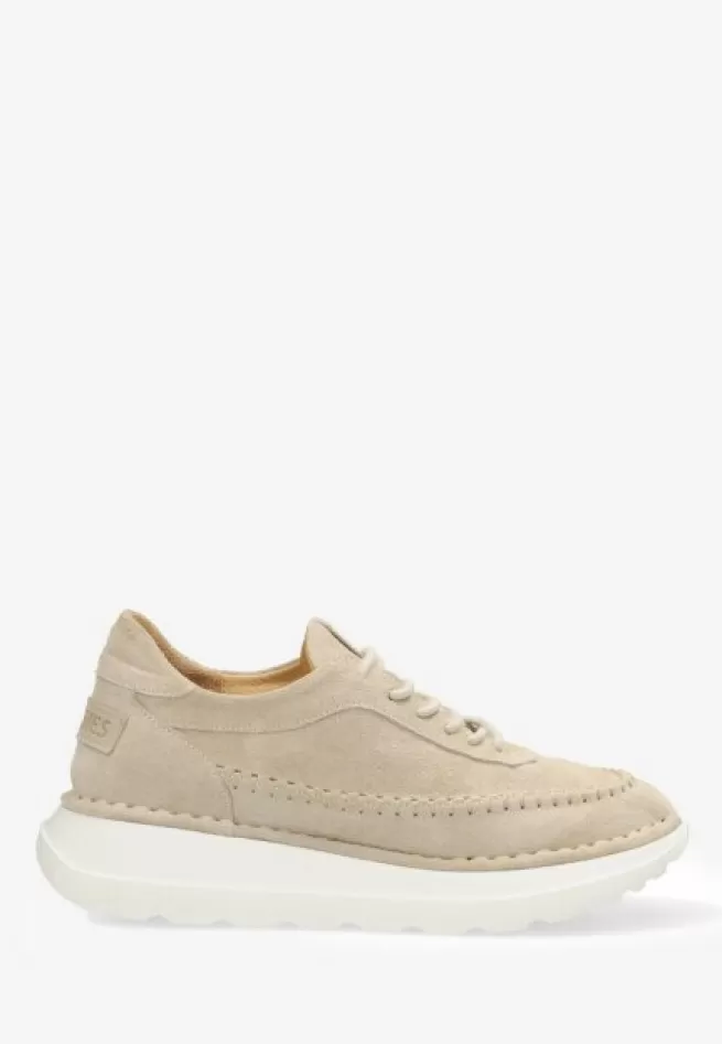 Shabbies Amsterdam Sneakers>Lace-up Shoe Santi Run Beige