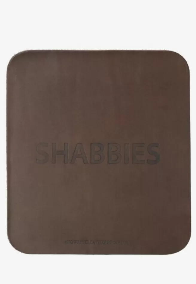 Shabbies Amsterdam No Waste Leather>Muismat No Waste Leather Donker Cognac