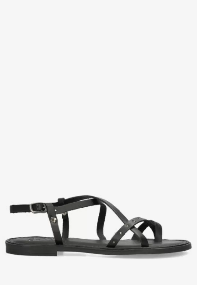 Shabbies Amsterdam Sandalen>Shabbies By Wendy Sandaal Angel Zwart