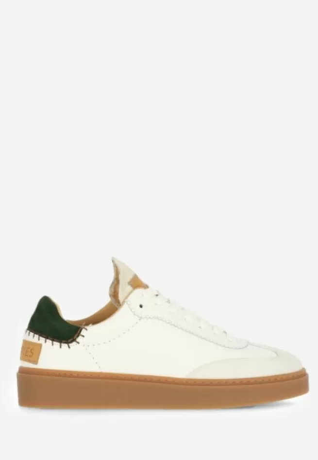 Shabbies Amsterdam Sneakers>Sneaker Bossa Oxford Gum Zool Wit